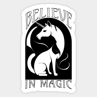 Believe in Magic - Unicorncat Sticker